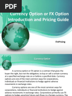 Currency Option or FX Option Introduction and Pricing Guide: Finpricing