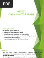 OSI and TCP - IP Lecture Slide