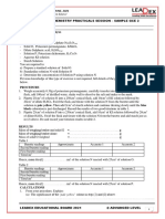 Group D - Ultimate Chemistry Practicals Session - Sample GCE 2