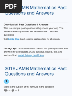 JAMB Mathematics Past Questions - CLASSROOM