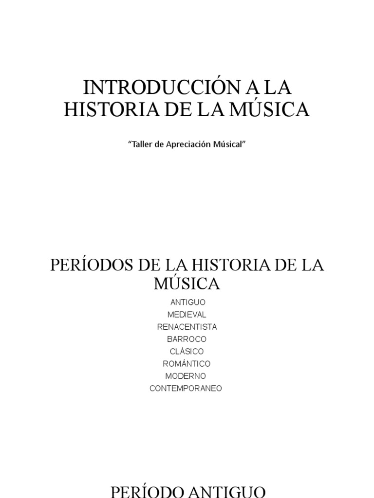 Periodos de la Historia de la Música | PDF | Musica romantica | Suite ...