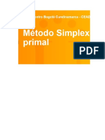 Ejercicio 1. Método Simplex Primal Tutor Eduardo Sosa Marentes