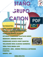 Grupo Del Estaño Cation Grupo Ii Trabajo de Investigacion Original