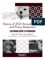 2021 Proxy Statement 2020 Annual Report
