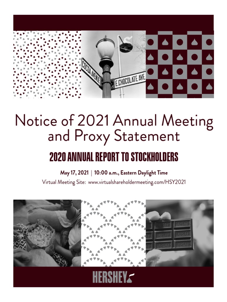 2021 Proxy Statement 2020 Annual Report | PDF | Stocks | Proxy Voting
