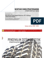 Beton Pracetak & Prategang - Pert.1 (Pengertian Dan Pemakaian Beton Pracetak)