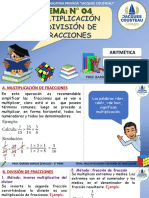 Iiib - s4 - 6p - Multiplicación y División de Fracciones (Solu)