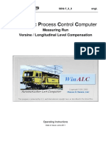 Automatic Process Control Computer: Measuring Run Versine / Longitudinal Level Compensation