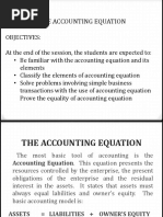 Accounting Equation