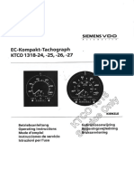 Tachograph 1318 - Teilenrr EL-T20602F125KMH-WK Engl