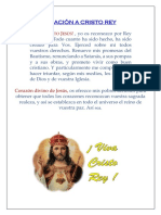 Consagración A Cristo Rey