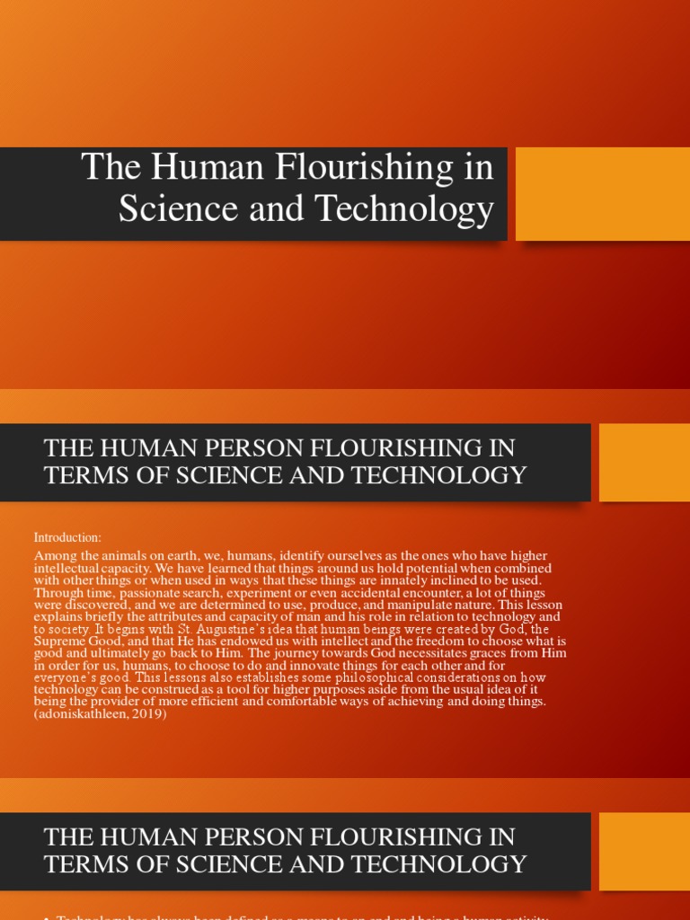 The Human Flourishing PPT ? PDF Happiness Well Being
