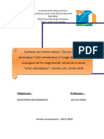 Synthese de L'article QU EST CE QUE LA SEMIOTIQUE FINAL 2