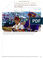 Documento final del Sínodo Amazonico