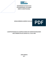 Universidade Estácio de Sá Pós-Graduação Latu Sensu Direito Constitucional