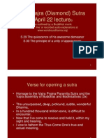 Vajra (Diamond) Sutra April 22, 2011 Lecture