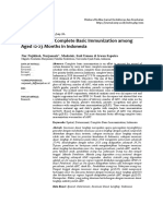 Determinant of Complete Basic Immunization Among Aged 12-23 Months in Indonesia