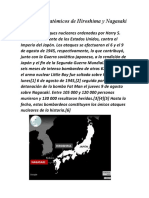 Bombardeos Atómicos de Hiroshima y Nagasaki