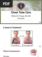 Chest Tube Thoracostomy Overview | PDF | Medicine | Pulmonology