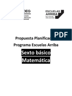 Propuesta Planificación 6° Básico Matemática