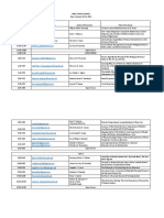 Schedule of Presentation