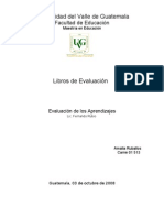 Libros de Evaluación