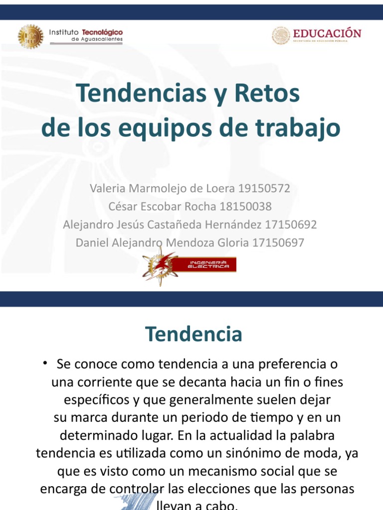 Retos y Tendencias en Equipos de Trabajo | PDF | Liderazgo | Gestión de ...