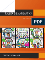 TALLER DE MATEMÁTICA 25 al 29 de OCTUBRE