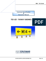 Tgs-Led: Taxiway Guidance Sign: Technical Specification & Operation Manual