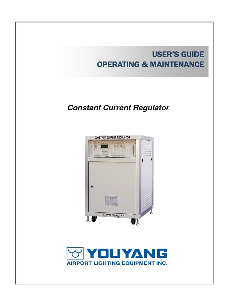 User'S Guide Operating & Maintenance: Constant Current Regulator | PDF ...