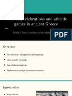 Graeco-Roman Festivals and Games