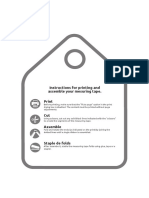 Instructions For Printing and Assemble Your Mesuring Tape