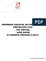 Formación en Protección Civil TSU Virtual UNES Sucre