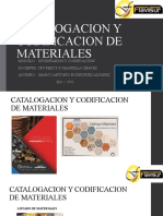 Catalogacion y Codificacion de Materiales - Marco Antonio Rodriguez Alvarez
