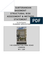 New Subterranean Basement Structural Risk Assessment