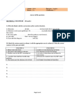 Cameroon BEPC English exam questions 2014