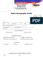 Pupil's Profile