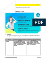 Week 4 Worksheet: I Am An Stier: Sti Senior High School Grade 11