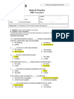 Hoja de Practica Noun Phrase 1