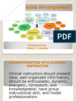 Clinical Instructor Characteristics