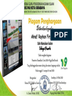 Certificate For Ahnaf Rayhan Firstandhika For - Sertifikat Pesantren Ramadl...