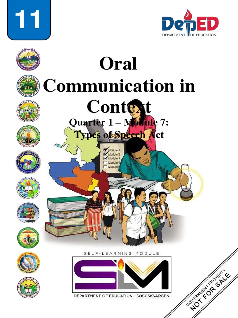 Oral Communication in Context Quarter 1 Module 7 Types of Speech