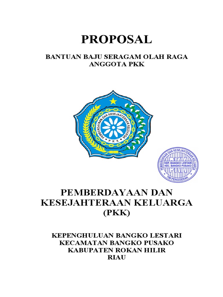 PROPOSAL Bantuan Baju PKK | PDF