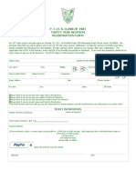 Class of 1981 Reunion Registration Form