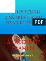 Who Is Teuku Zakaria Teuku Nyak Puteh ??