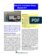 Liquid Dielectric Constant Meter: Model 871