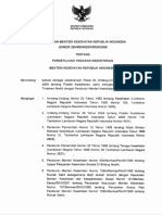 Permenkes No. 290 Tahun 2009 Tentang Persetujuan Tindakan Kedokteran