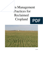 Farm Management Practices For Reclaimed Cropland
