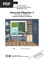 SHS GENERAL PHYSICS 1 Q1 M5 Graphical Analysis of Motion GeneralPhysics I Guarte