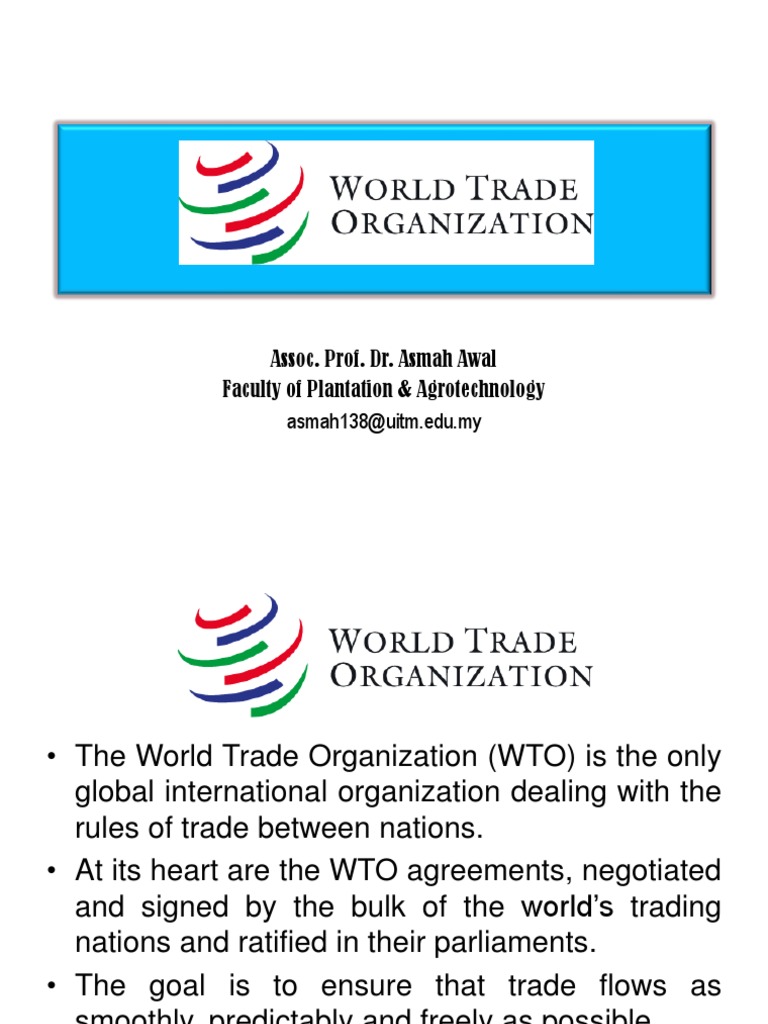 World Trade Organization | PDF | World Trade Organization | Trade